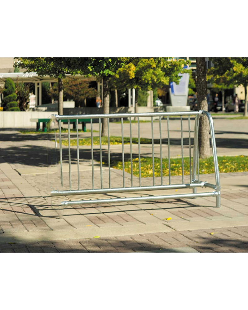 Add-on - Traditional Double-sided Grid Style Bike Rack - Galvanized 