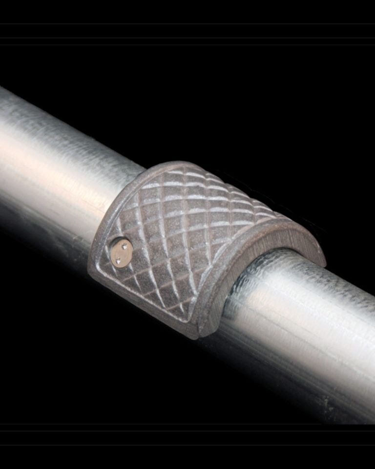 Textured Aluminum Skateboard Deterrent for Handrails with 1.5"OD Park