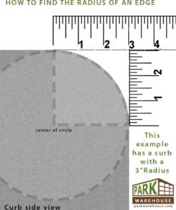 How to find the radius of an edge