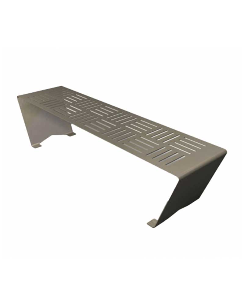 Folded Steel Bench Park Warehouse