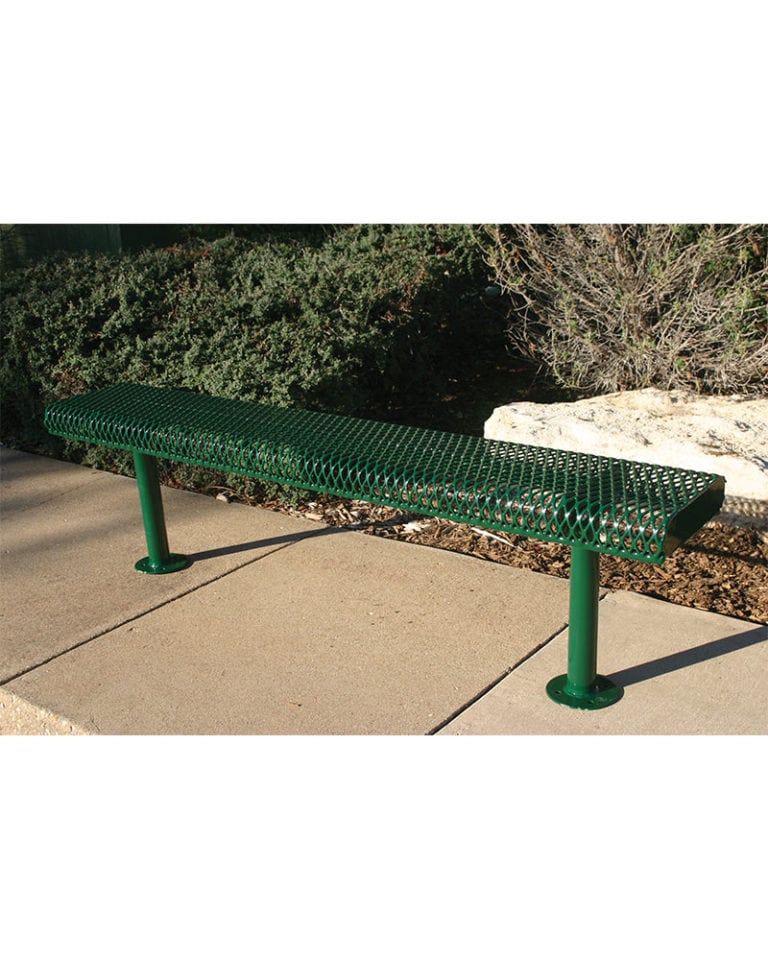 Backless Park Bench Rolled Edges Parktastic Park Warehouse 3583