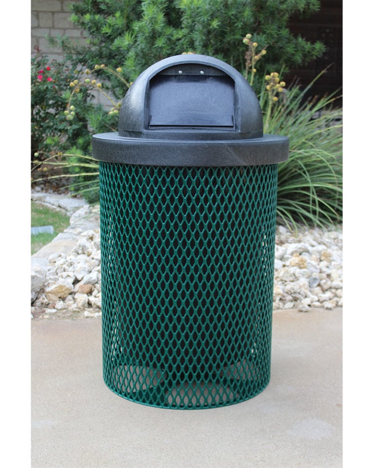 32 Gallon Park Trash Receptacle ParkTastic Park Warehouse