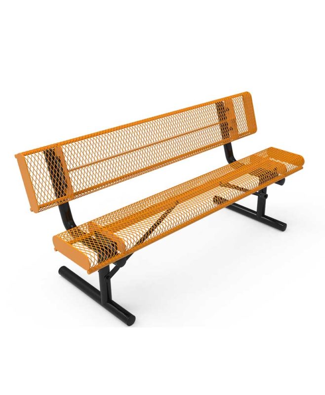 Rolled Edge Park Bench with Back ParkTastic Park Warehouse