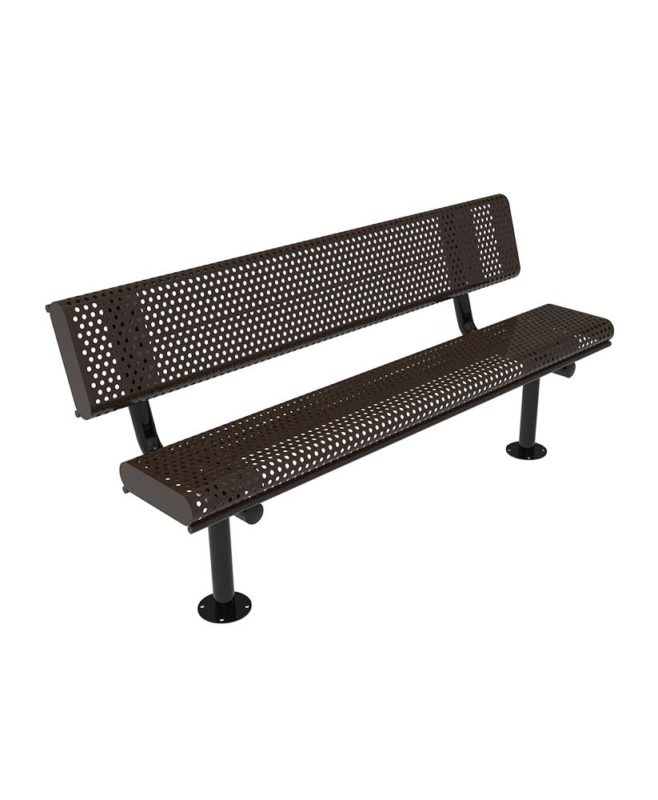 Rolled Edge Park Bench with Back ParkTastic Park Warehouse
