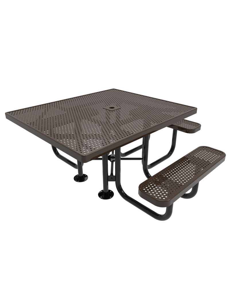 46 Square Expanded Metal Portable Table