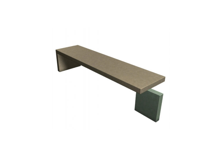 Artistry Floating Rectangular Concrete Bench (Designer Series) Park Warehouse