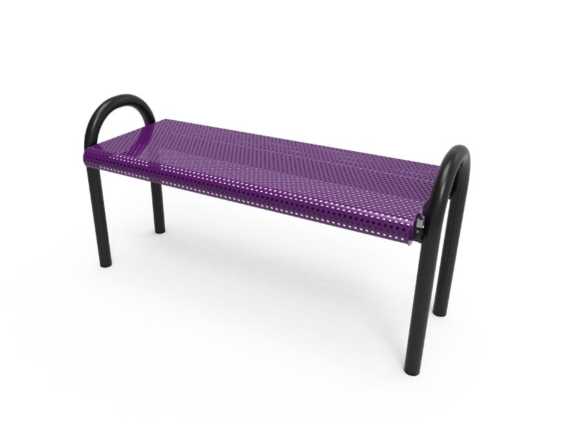 Purple outdoor online bench