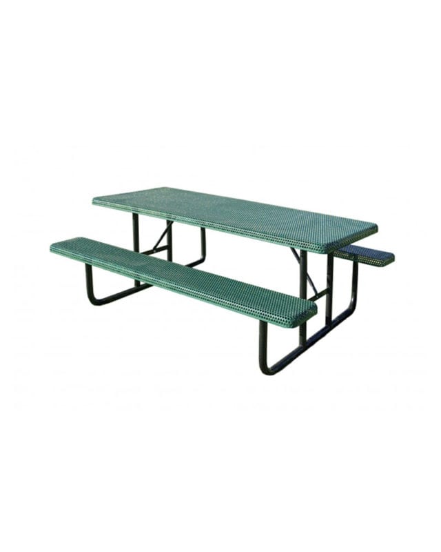 Park Series w/ Anchor Kit Picnic Table 8ft Rectangular Metal