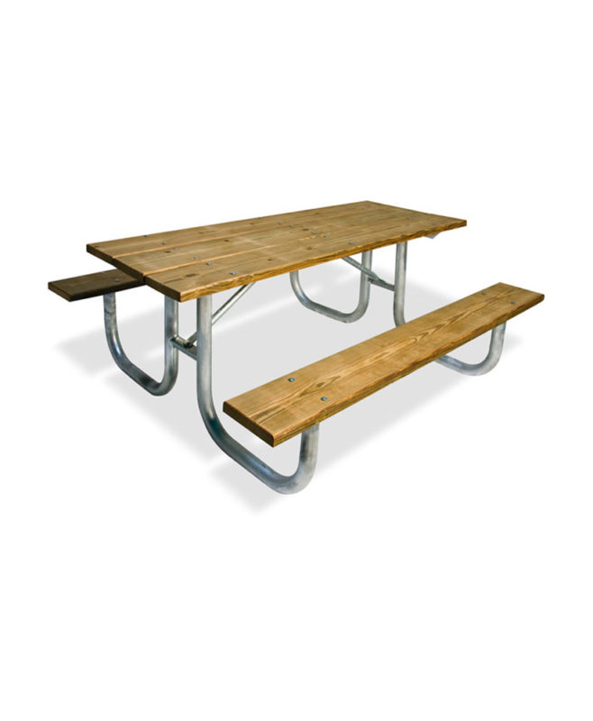 6ft Extra Heavy Duty Picnic Table Rectangular Wooden Park
