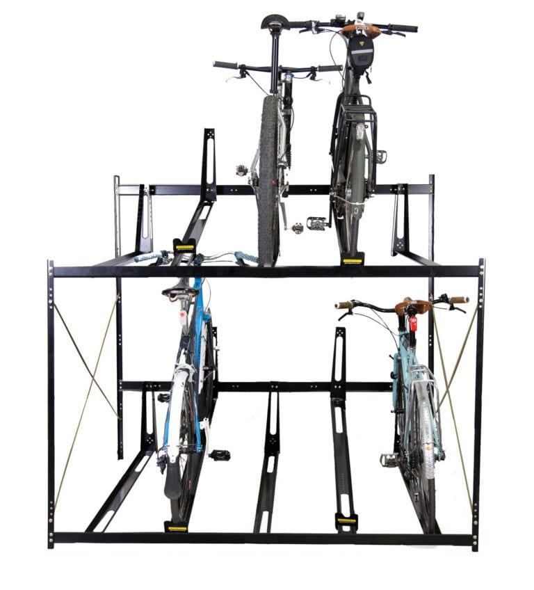 double decker bike storage racks