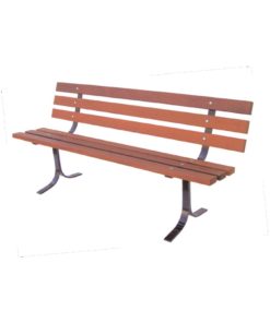 6ft Simple Style Bench With Back Wooden Park Warehouse