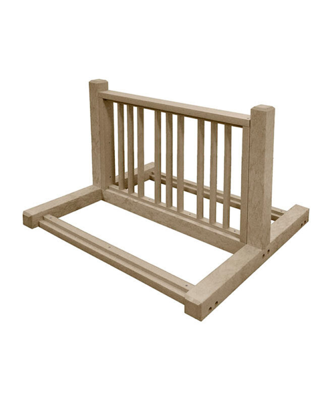 6 Slot - Bike Rack - Recycled Plastic - Park Warehouse