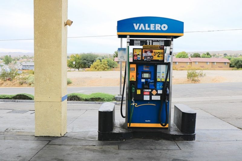 An empty gas station