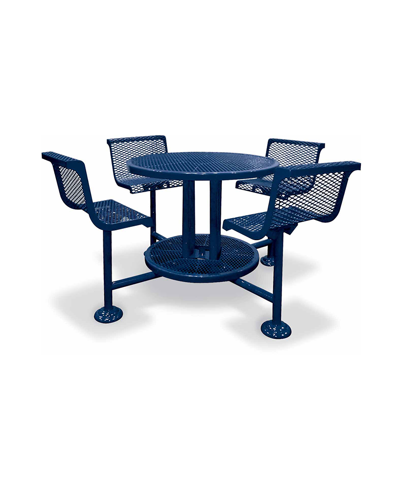 Bar Height Picnic Table With Chairs 46 Round Park Warehouse