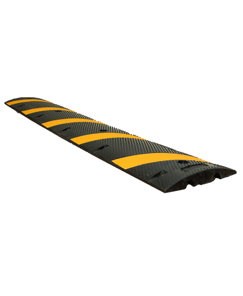 Speed Bump - Molded Rubber - 5-10 MPH - 12 Wide x 2 Tall - Park Warehouse