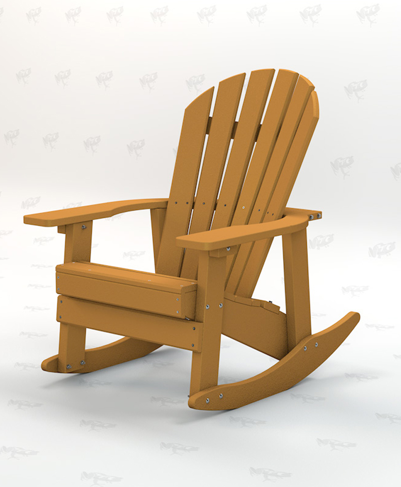 Charleston Series Adirondack Rocking Chair Recycled Plastic